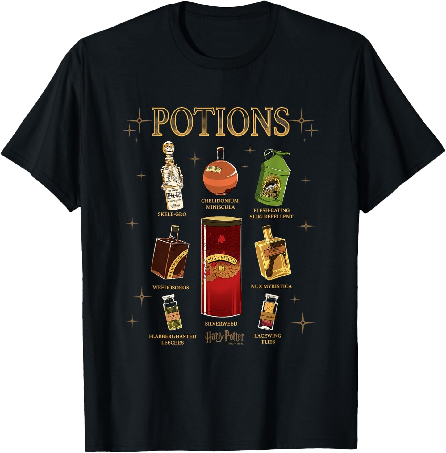 Harry Potter and The Chamber of Secrets Potions Textbook T-Shirt - T-Shirt | Black