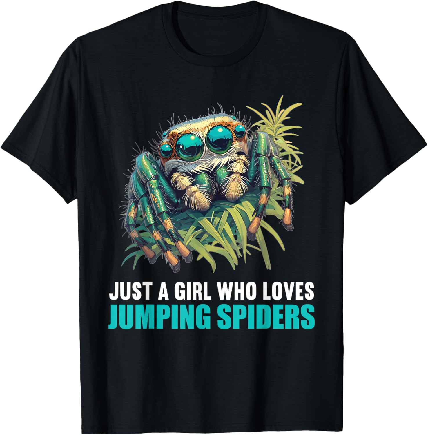 Jumping Spiders Jumping Spider T-Shirt - T-Shirt | Black