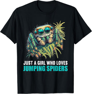 Jumping Spiders Jumping Spider T-Shirt - T-Shirt | Black