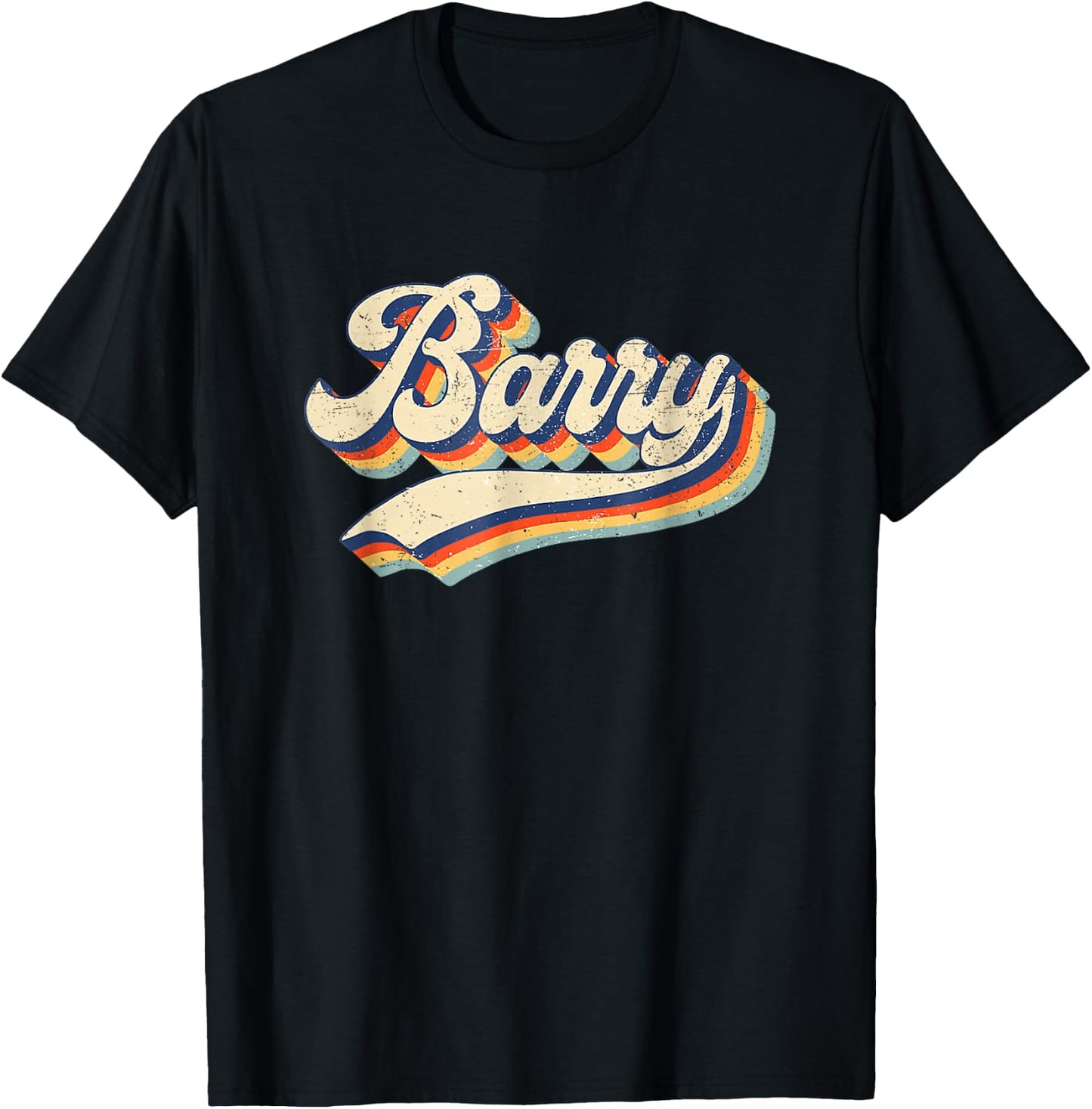 Funny Retro Vintage Barry First Name Barry T-Shirt - T-Shirt | Black