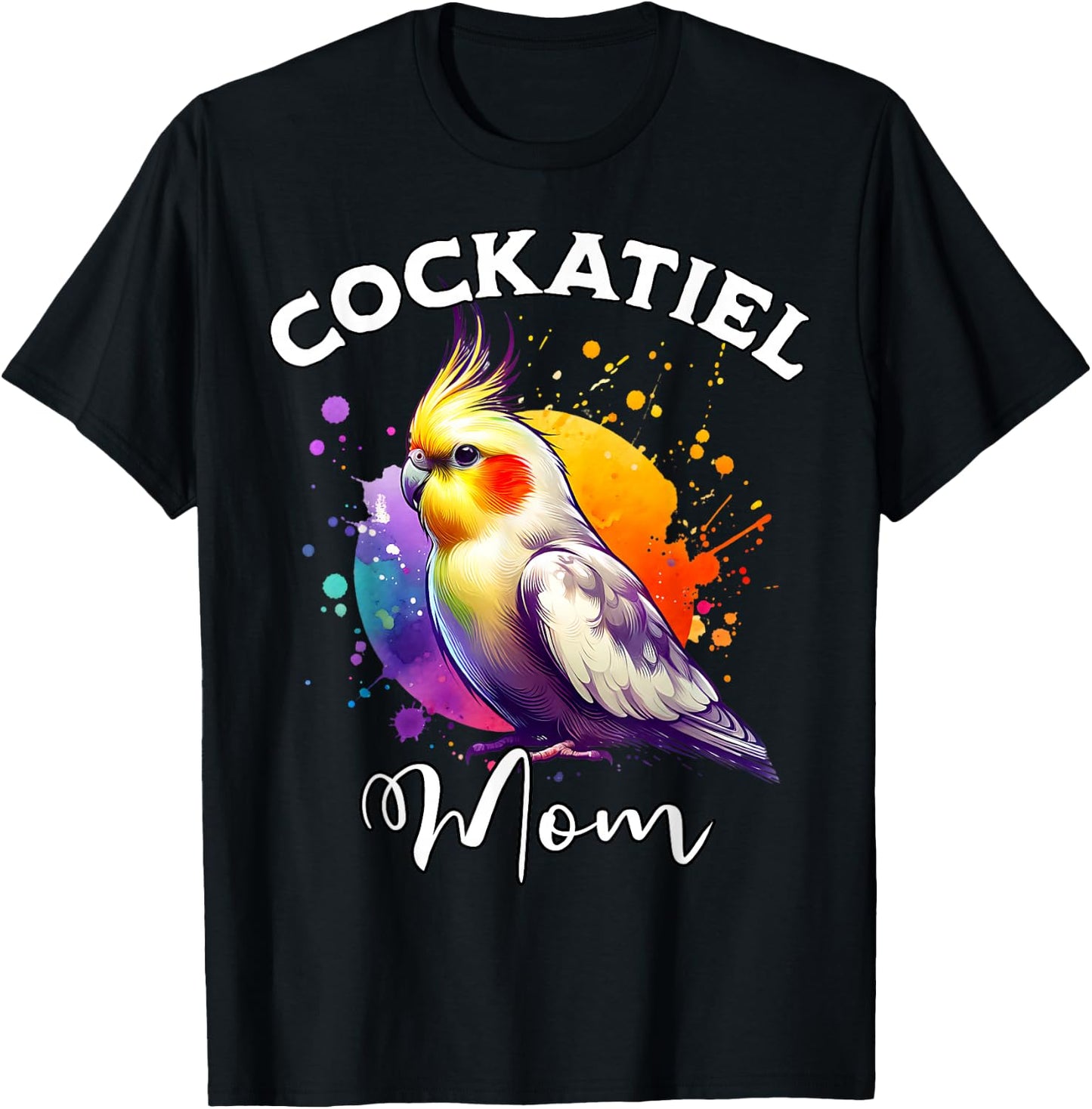 Cockatiel Mama Cockatiel T-Shirt - T-Shirt | Black