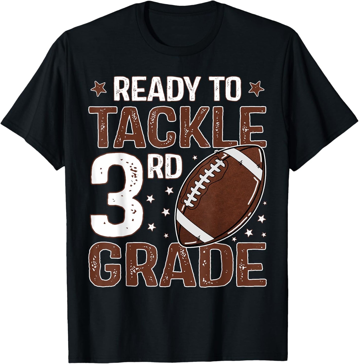 Ready To Tackle Third Grade First Day Of 3rd Grade Boys T-Shirt - T-Shirt | Black