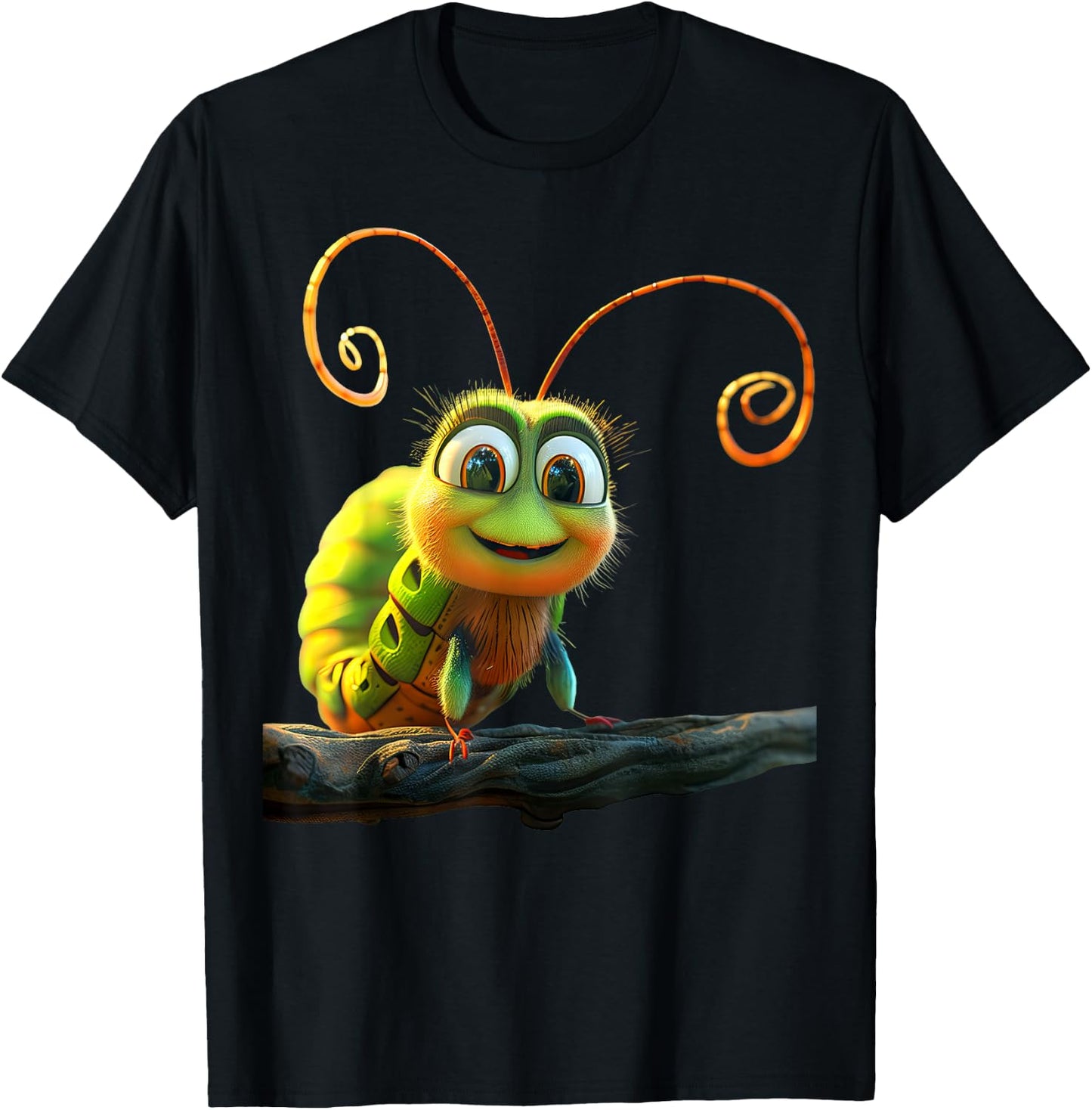 Caterpillar Funny Metamorphosis Cute Caterpillars T-Shirt - T-Shirt | Black