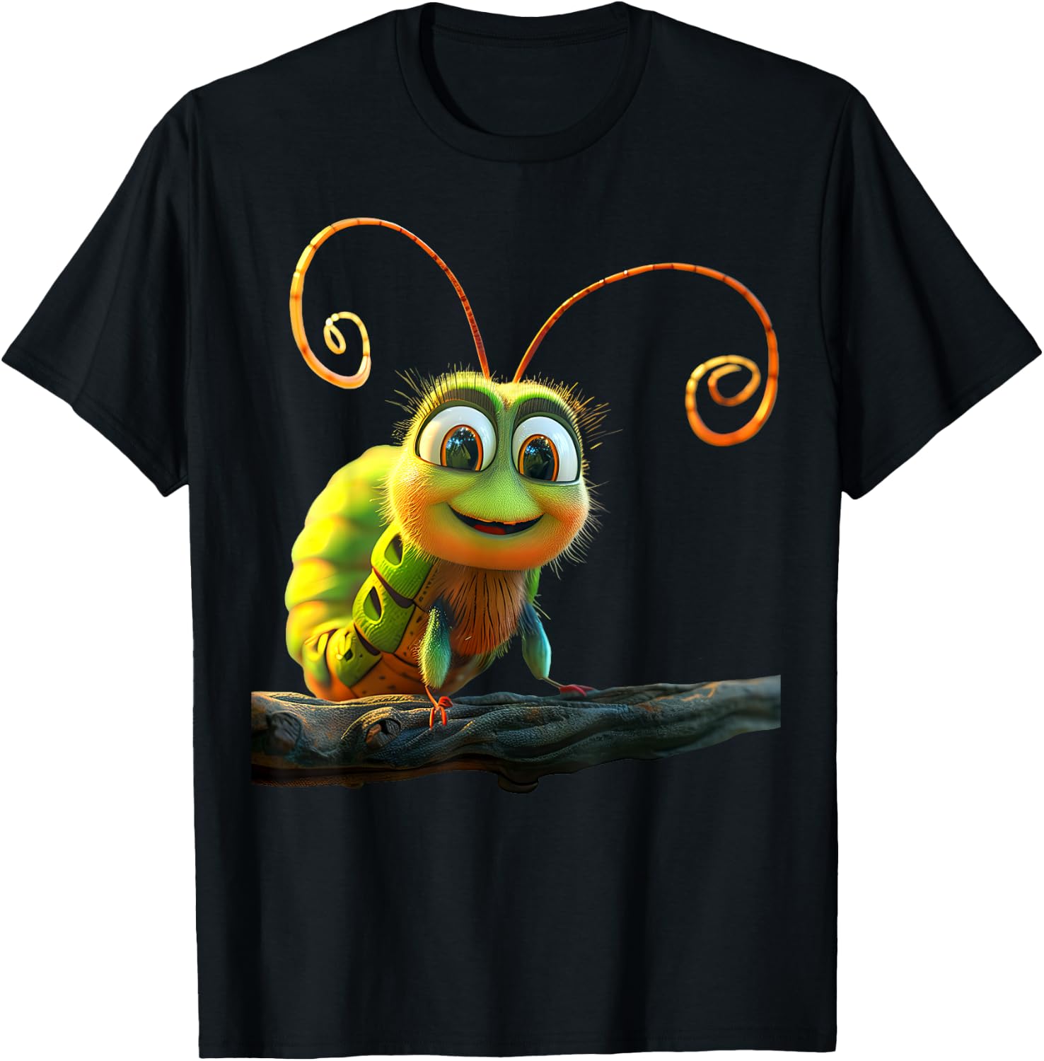 Caterpillar Funny Metamorphosis Cute Caterpillars T-Shirt - T-Shirt | Black