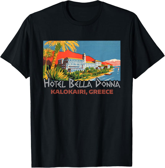 Mamma Musical Bella Donna Kalokairi Greek Island T-Shirt - T-Shirt | Black