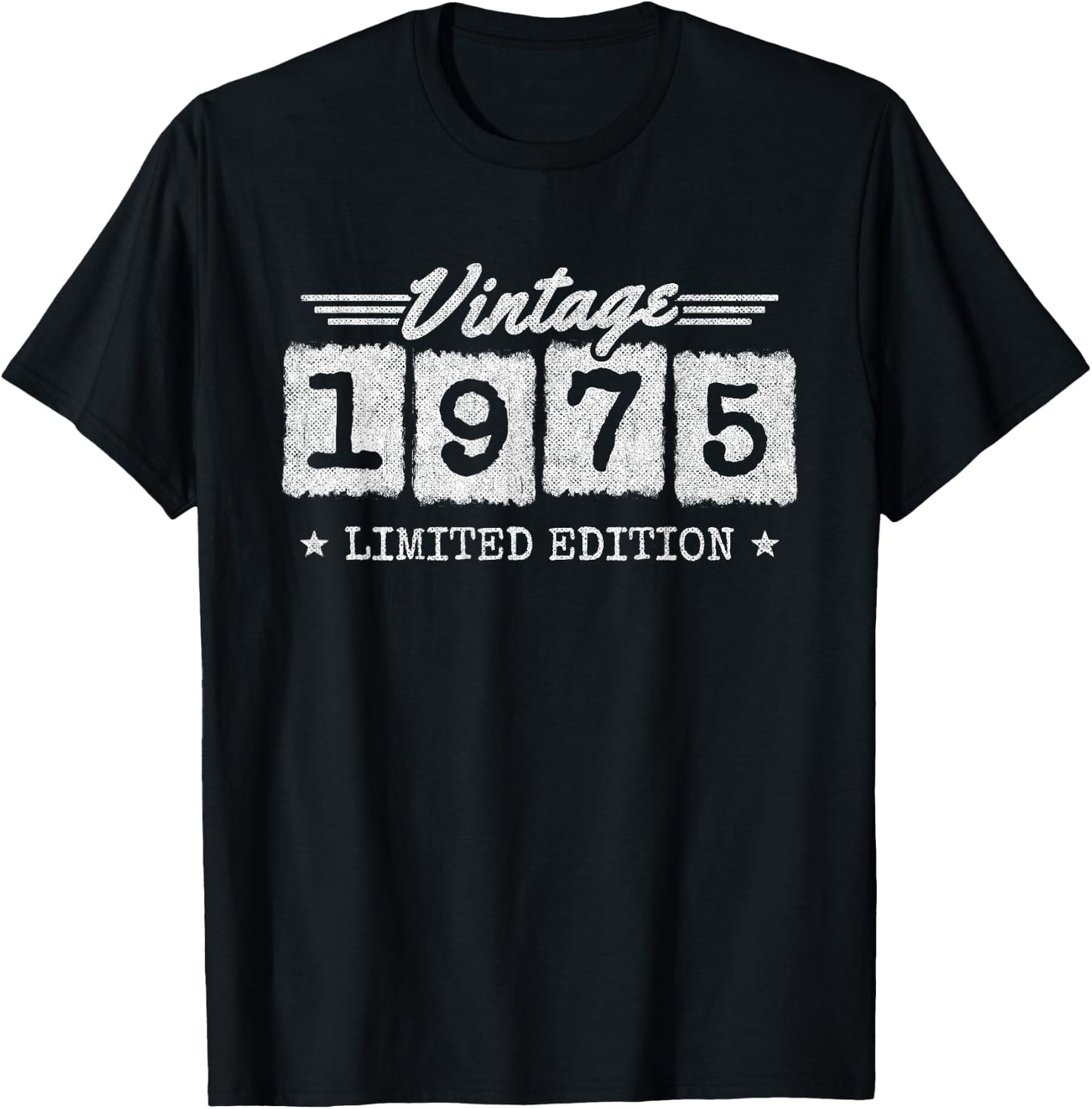 Vintage 1975 - 1975 Birthday Year - 1975 Limited Edition T-Shirt - T-Shirt | Black
