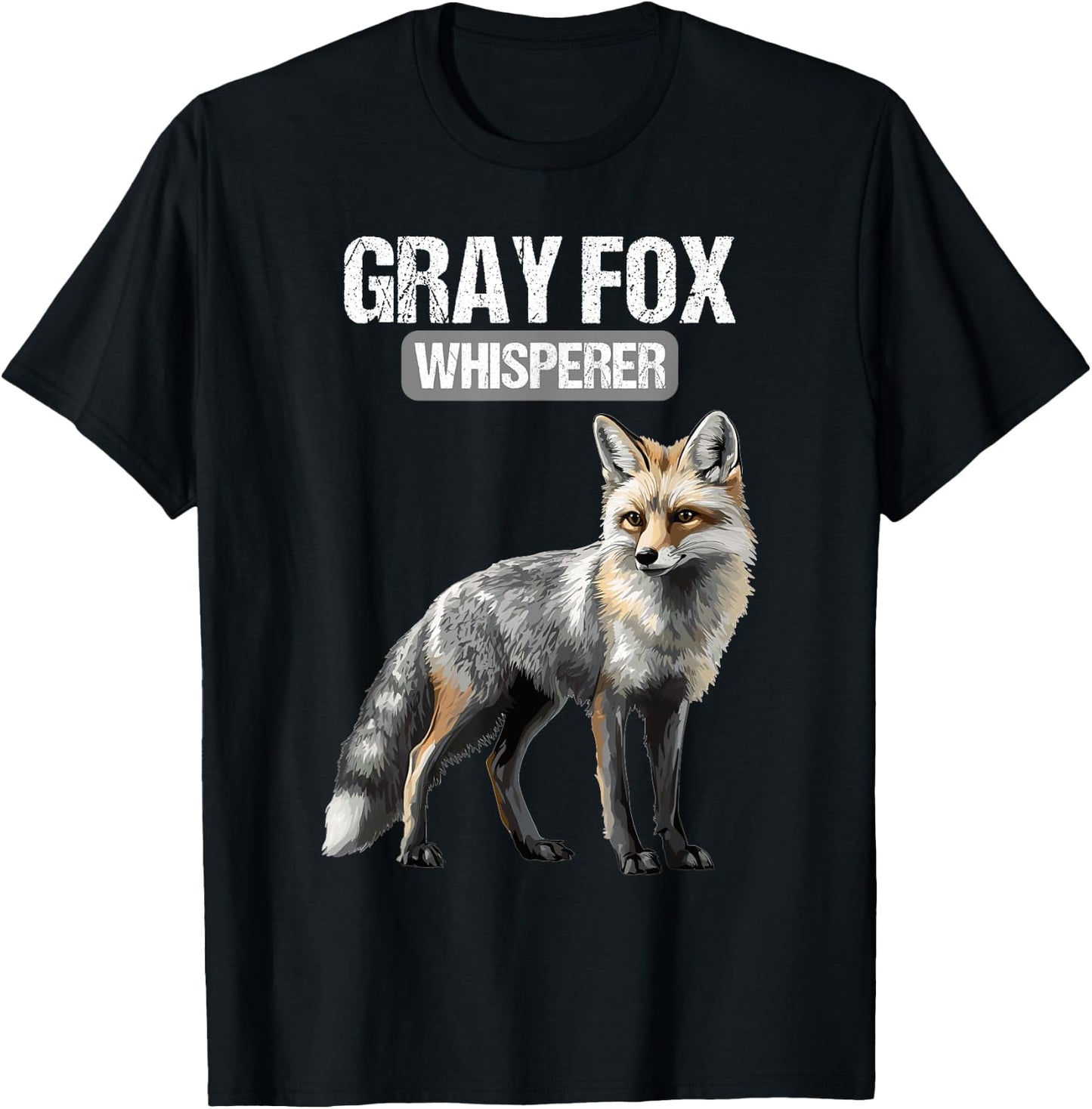Gray Fox Whisperer. Gray Foxes Gray Fox T-Shirt - T-Shirt | Black