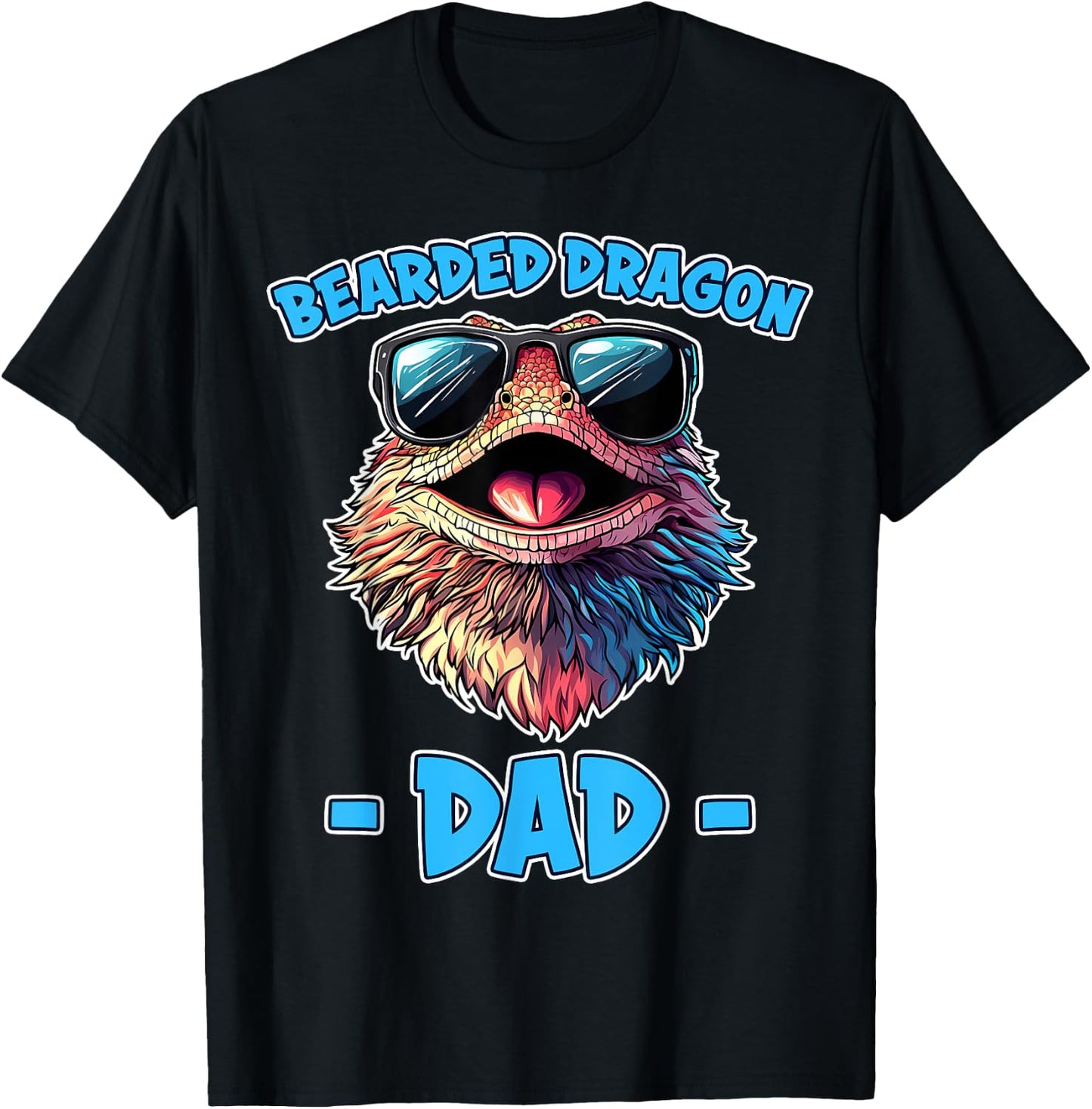 Bearded Dragon Dad Cute Bearded Dragon T-Shirt - T-Shirt | Black