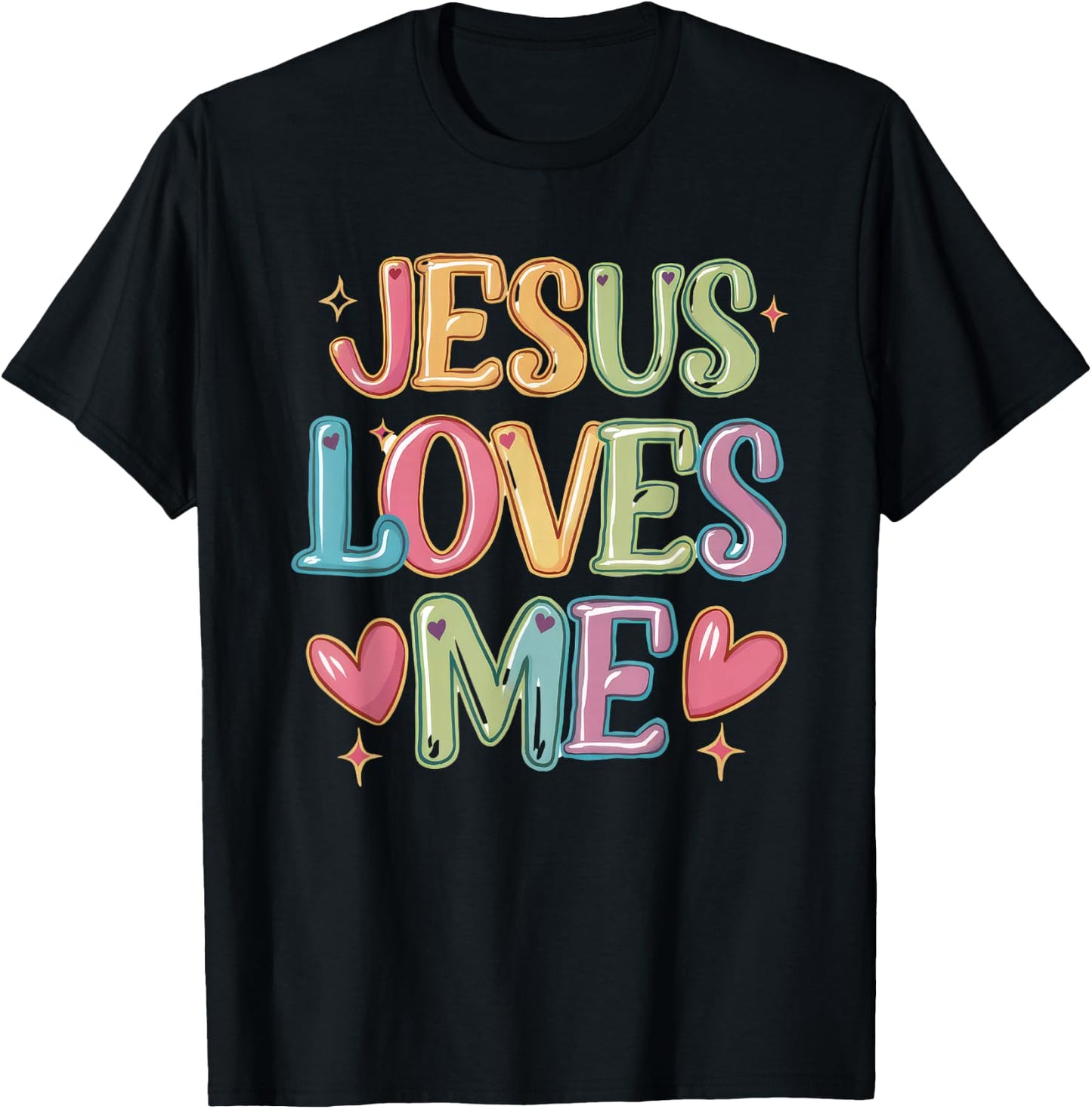 Jesus Loves Me! Christian Kids back to school T-Shirt - T-Shirt | Black