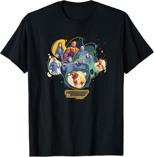 Marvel Guardians of the Galaxy Vol. 3 Cosmic Group Shot T-Shirt - T-Shirt | Black