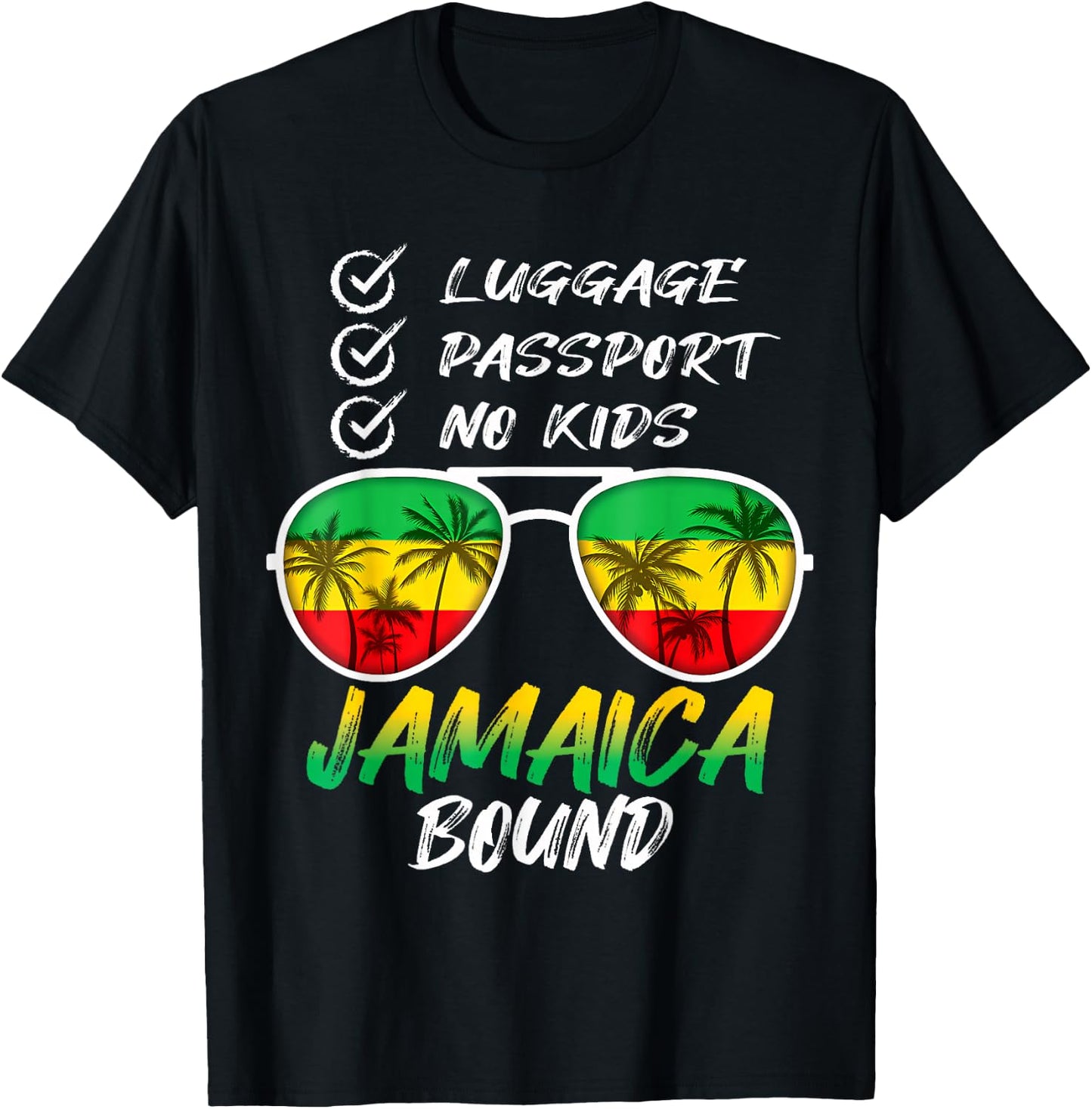 Jamaican Travel Vacation Trip Outfit To Jamaica Men Women T-Shirt - T-Shirt | Black