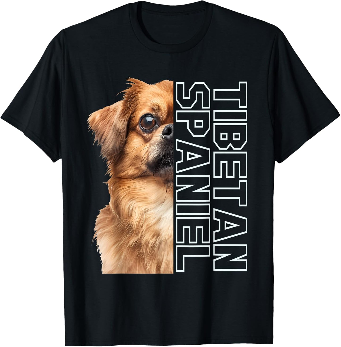 Tibetan Spaniel T-Shirt - T-Shirt | Black