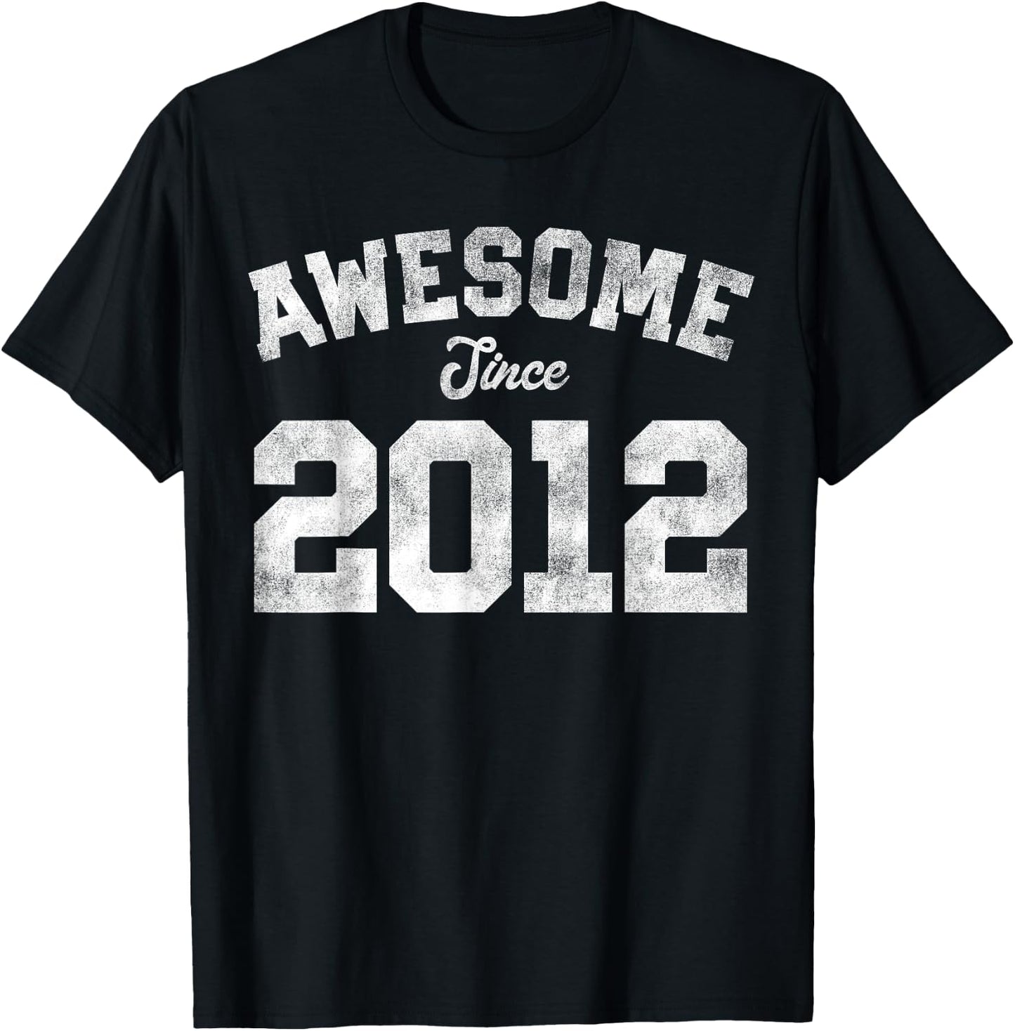 Awesome Since 2012 14th Birthday 14 Years Old - Retro T-Shirt - T-Shirt | Black