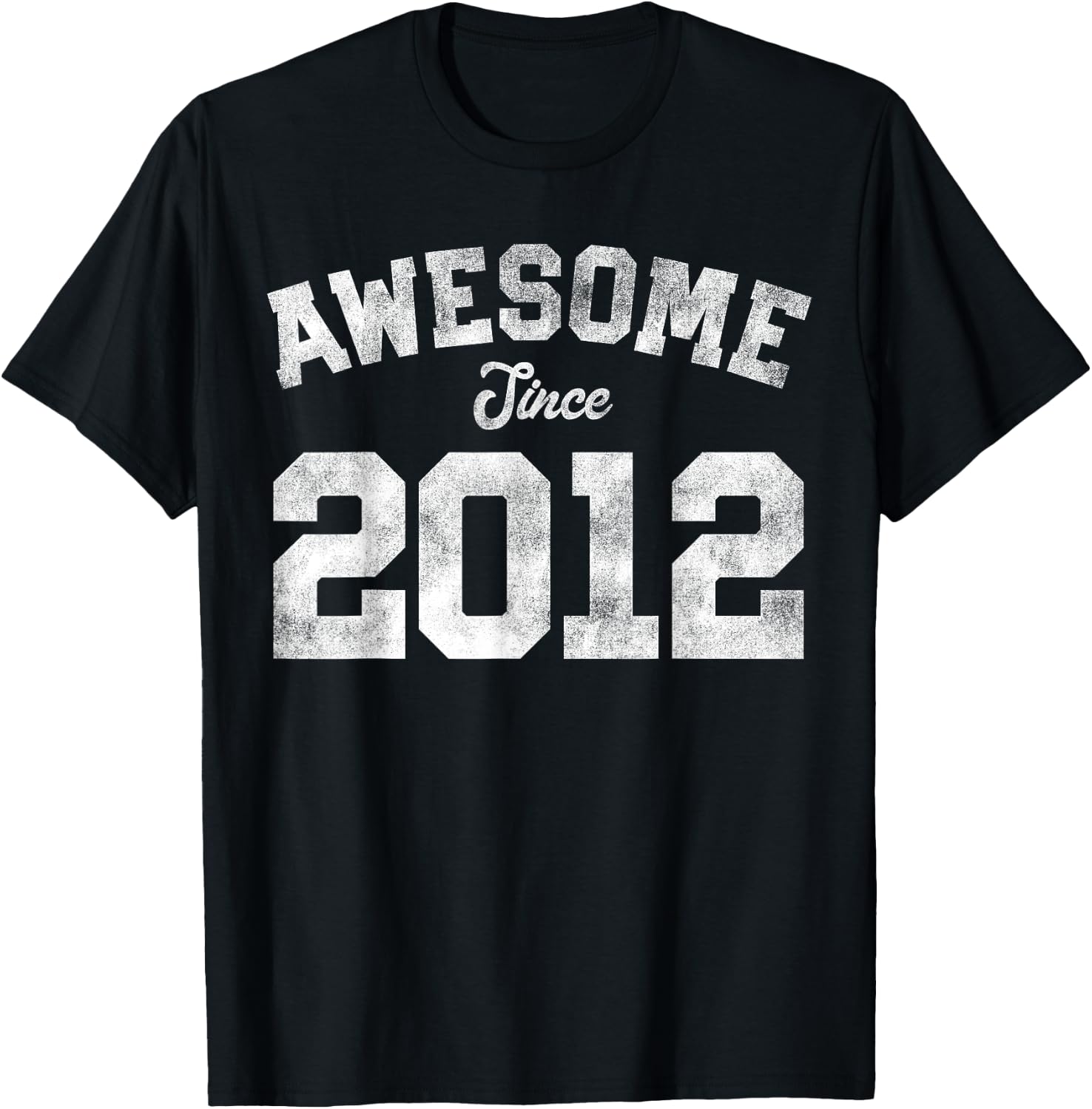 Awesome Since 2012 14th Birthday 14 Years Old - Retro T-Shirt - T-Shirt | Black