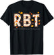 RBT Registered Behavior Technician Thanksgiving Fall Autum T-Shirt - T-Shirt | Black