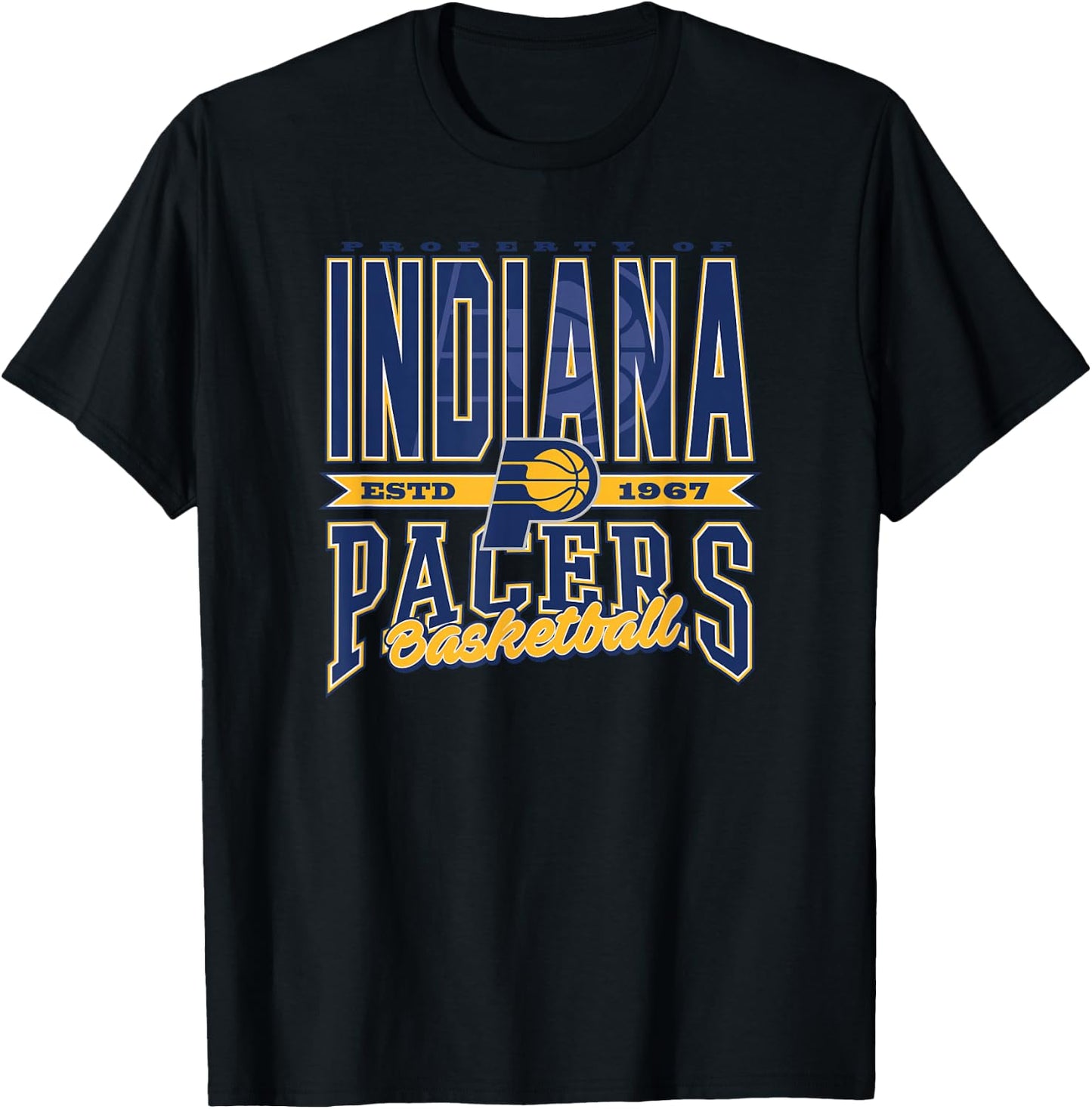 Indiana Pacers NBA Nonstop Action , Men's Black Small T-Shirt - T-Shirt | Black