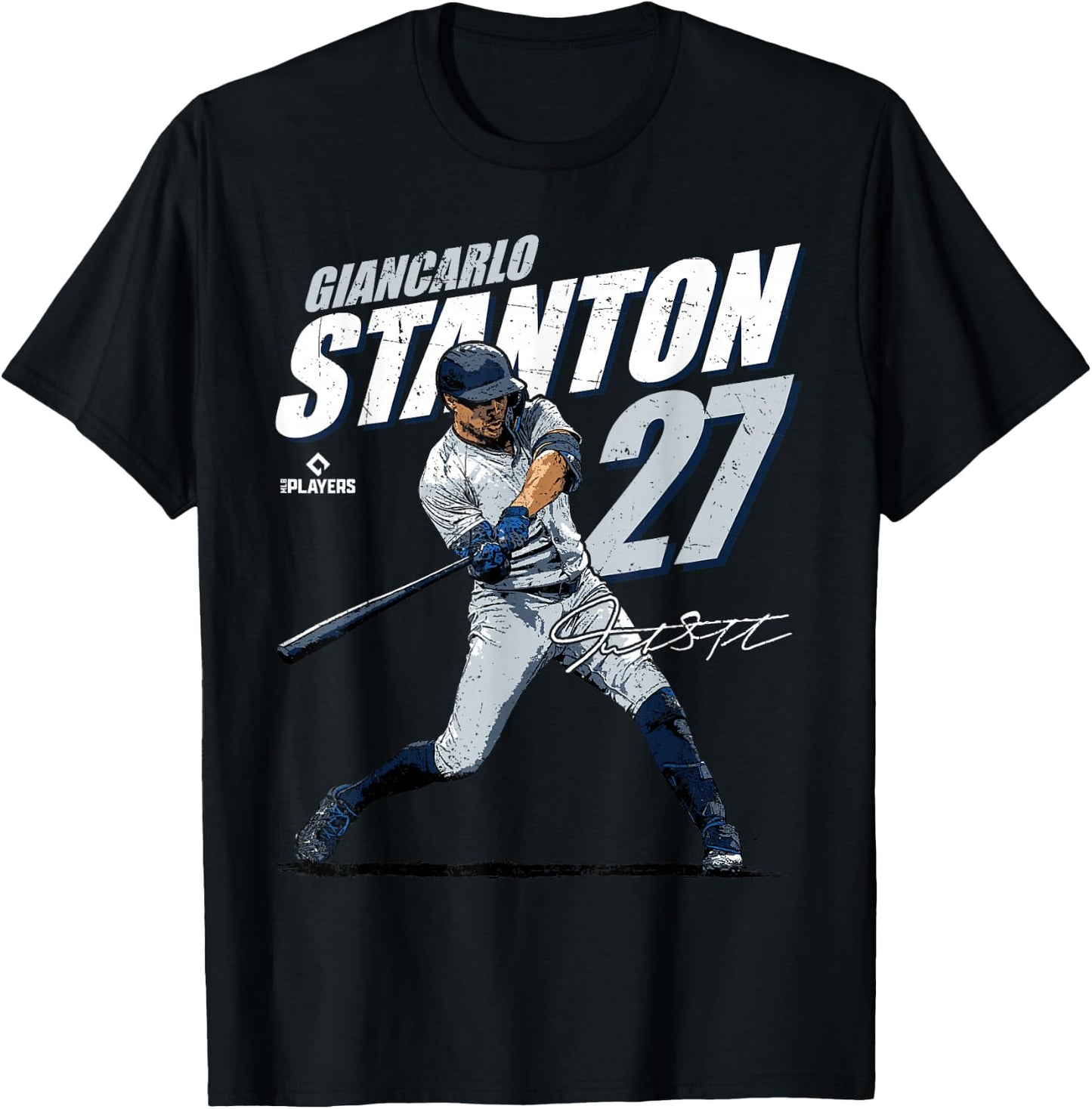Giancarlo Stanton | New York Baseball Players | MLBGSN3001 T-Shirt - T-Shirt | Black