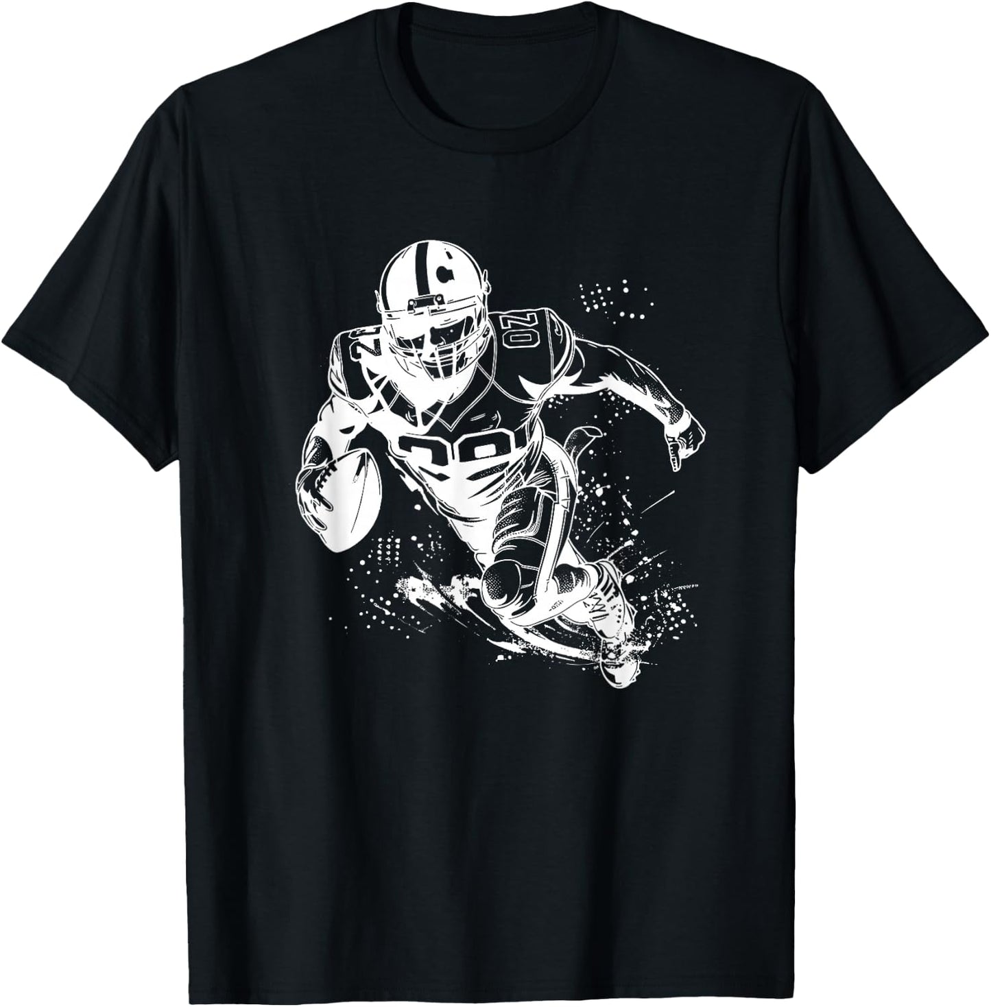 Football Player T-Shirt - T-Shirt | Black
