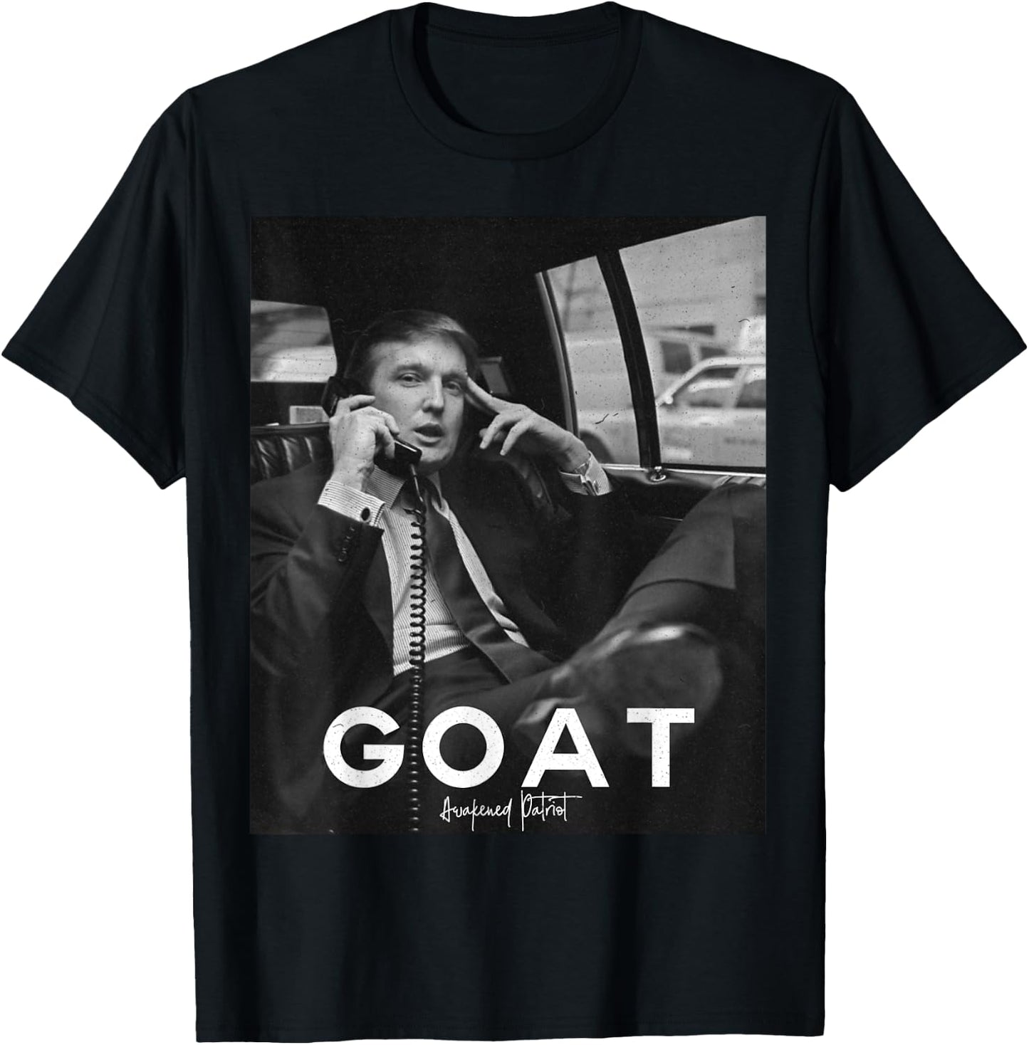 Trump GOAT Republican Conservative Gift Trump 2024 T-Shirt - T-Shirt | Black