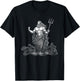Poseidon Greek Mythology Design T-Shirt - T-Shirt | Black
