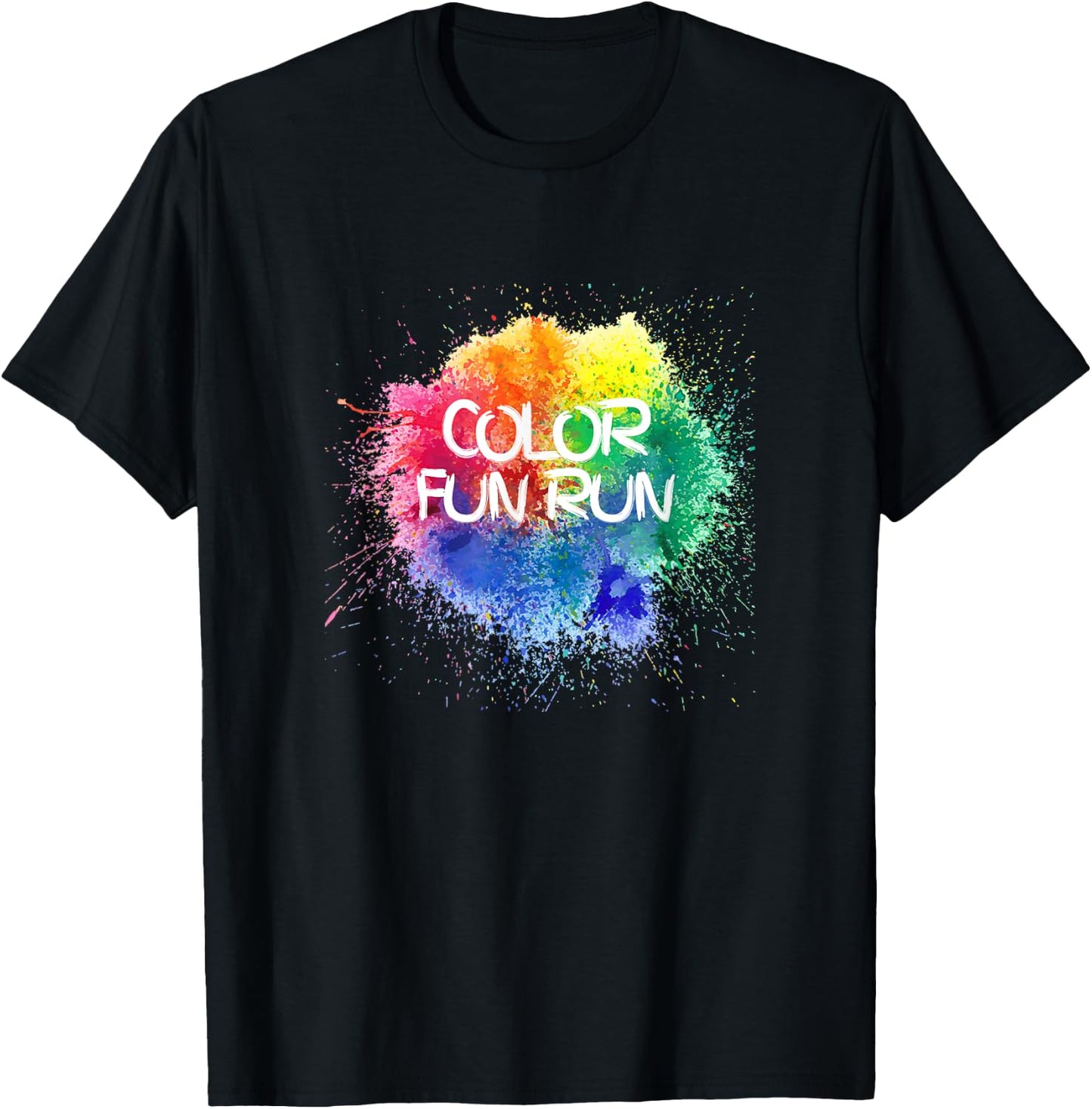Color Fun Run T-Shirt - T-Shirt | Black