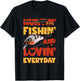 Huntin Fishin And Lovin Everyday Funny T-Shirt - T-Shirt | Black