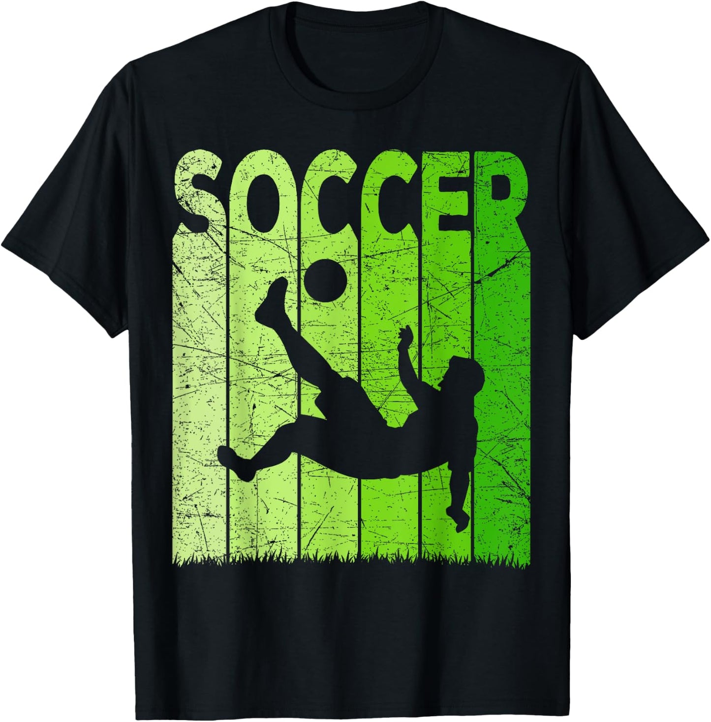 Soccer Vintage Soccer Player Retro Soccer Lover T-Shirt - T-Shirt | Black