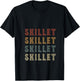 Women's Vintage Cool Skillet Name Funny Love Heart Skillet V-Neck T-Shirt - T-Shirt | Black
