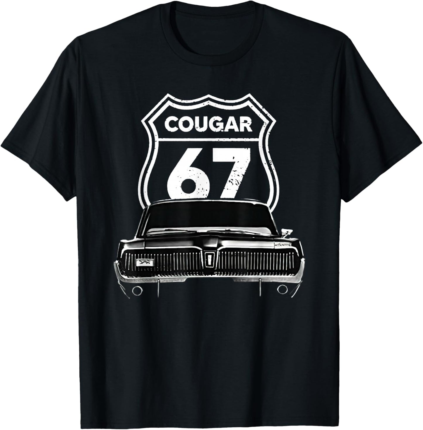 1967 Mercury classic Cougar cars T-Shirt - T-Shirt | Black