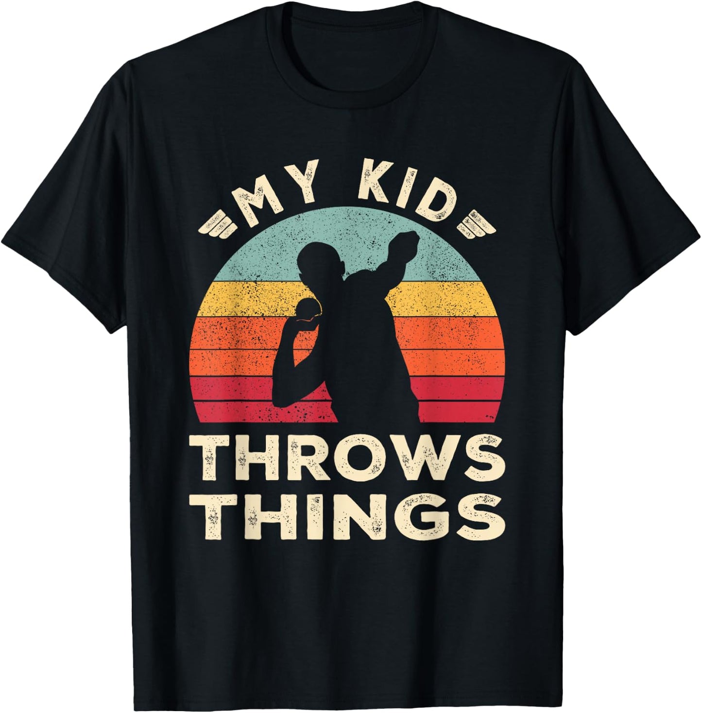 Track and Field Mom Shot Put Dad T-Shirt - T-Shirt | Black