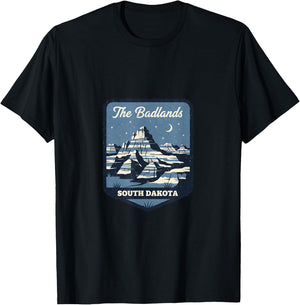 The Badlands South Dakota National Park Travel Adventure T-Shirt - T-Shirt | Black