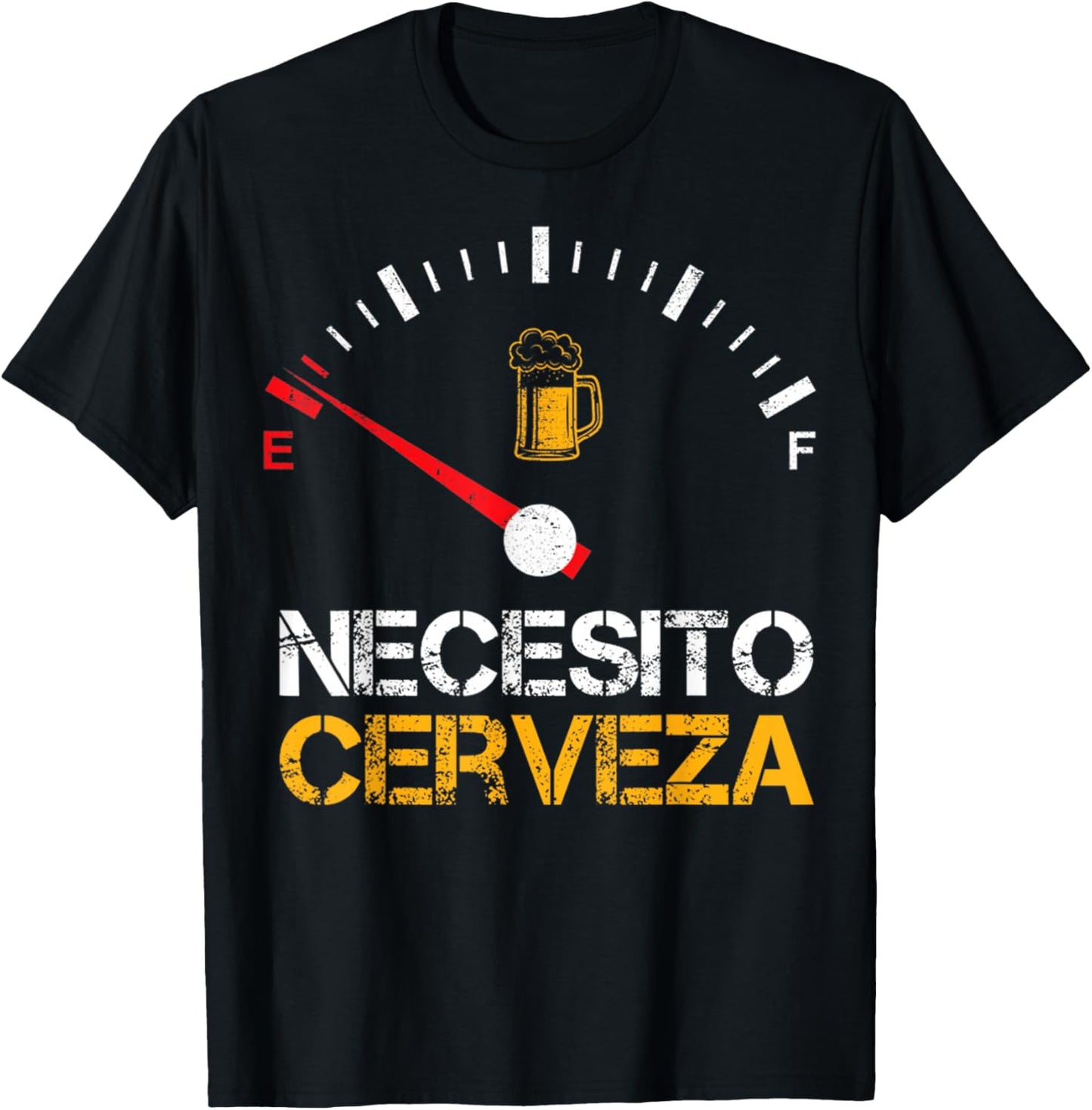 Necesito Cerveza Funny Quote Saying Spanish Beer Lover T-Shirt - T-Shirt | Black