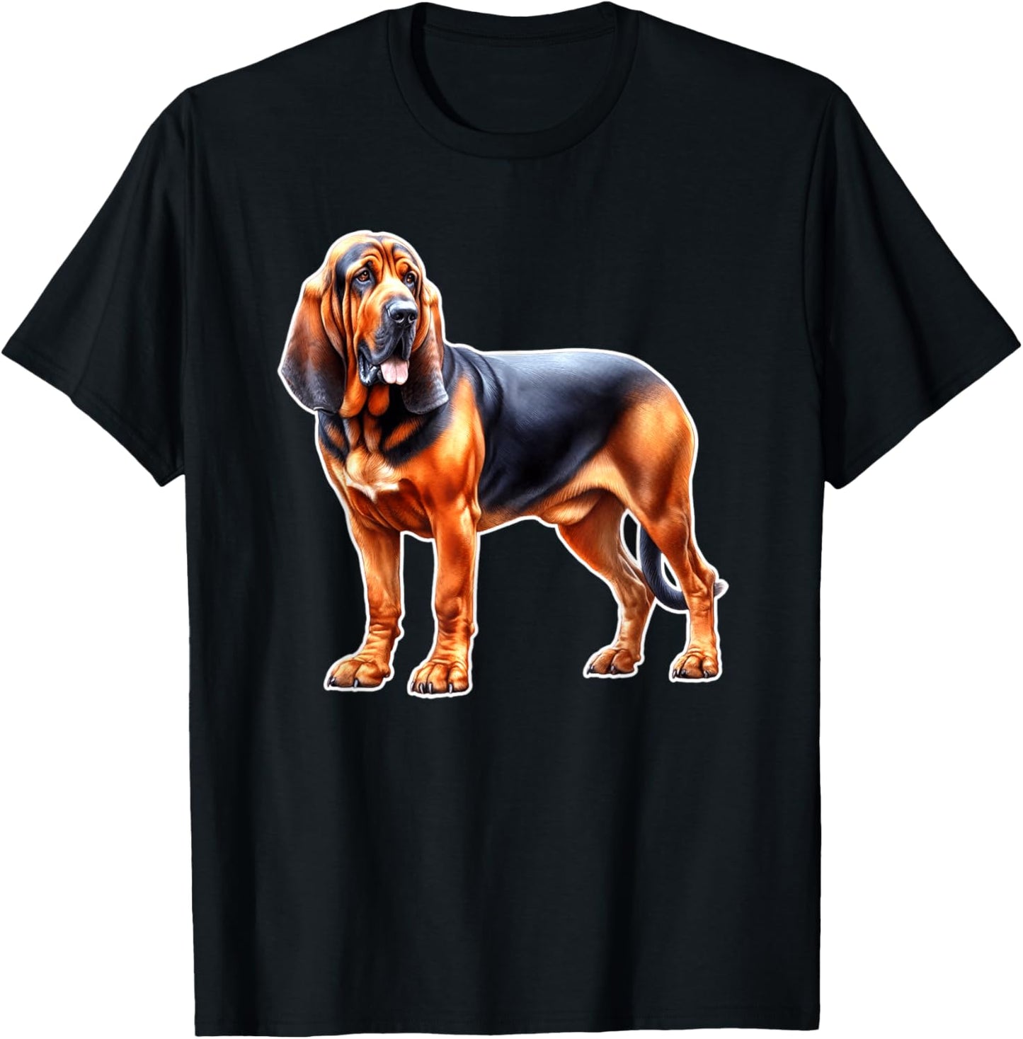 Bloodhound Dog T-Shirt - T-Shirt | Black