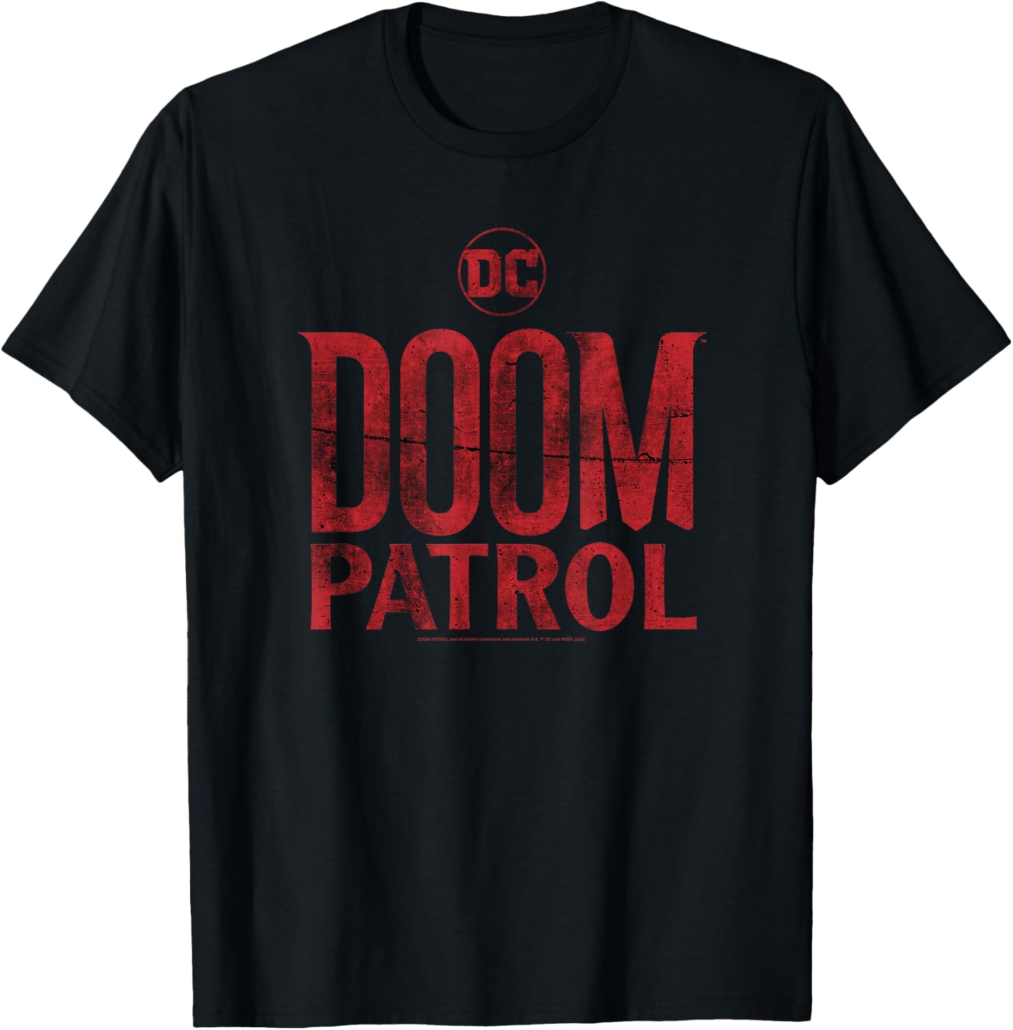 Doom Patrol Main Title Logo T-Shirt - T-Shirt | Black