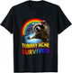 Tummy Ache Survivor Raccoon Unhinged Raccoon Meme Oddly T-Shirt - T-Shirt | Black