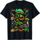 Reptile Heart Snake Lizard T-Shirt - T-Shirt | Black