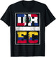 Dominican Republic and Ecuador Mix Dominicana Ecuadorian T-Shirt - T-Shirt | Black