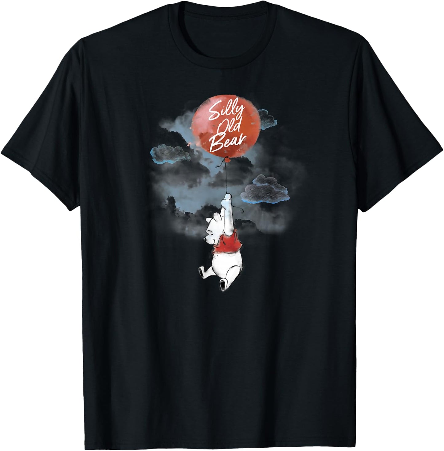 Winnie The Pooh - Silly Old Bear Balloon T-Shirt - T-Shirt | Black