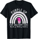 Purple Up Military Kids Month Of The Military Child Gnome T-Shirt - T-Shirt | Black