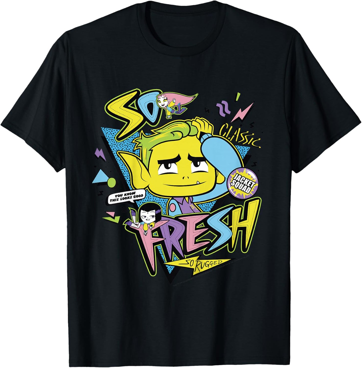 Kids DC Comics Teen Titans Go! Beast Boy So Fresh So Rugged T-Shirt - T-Shirt | Black