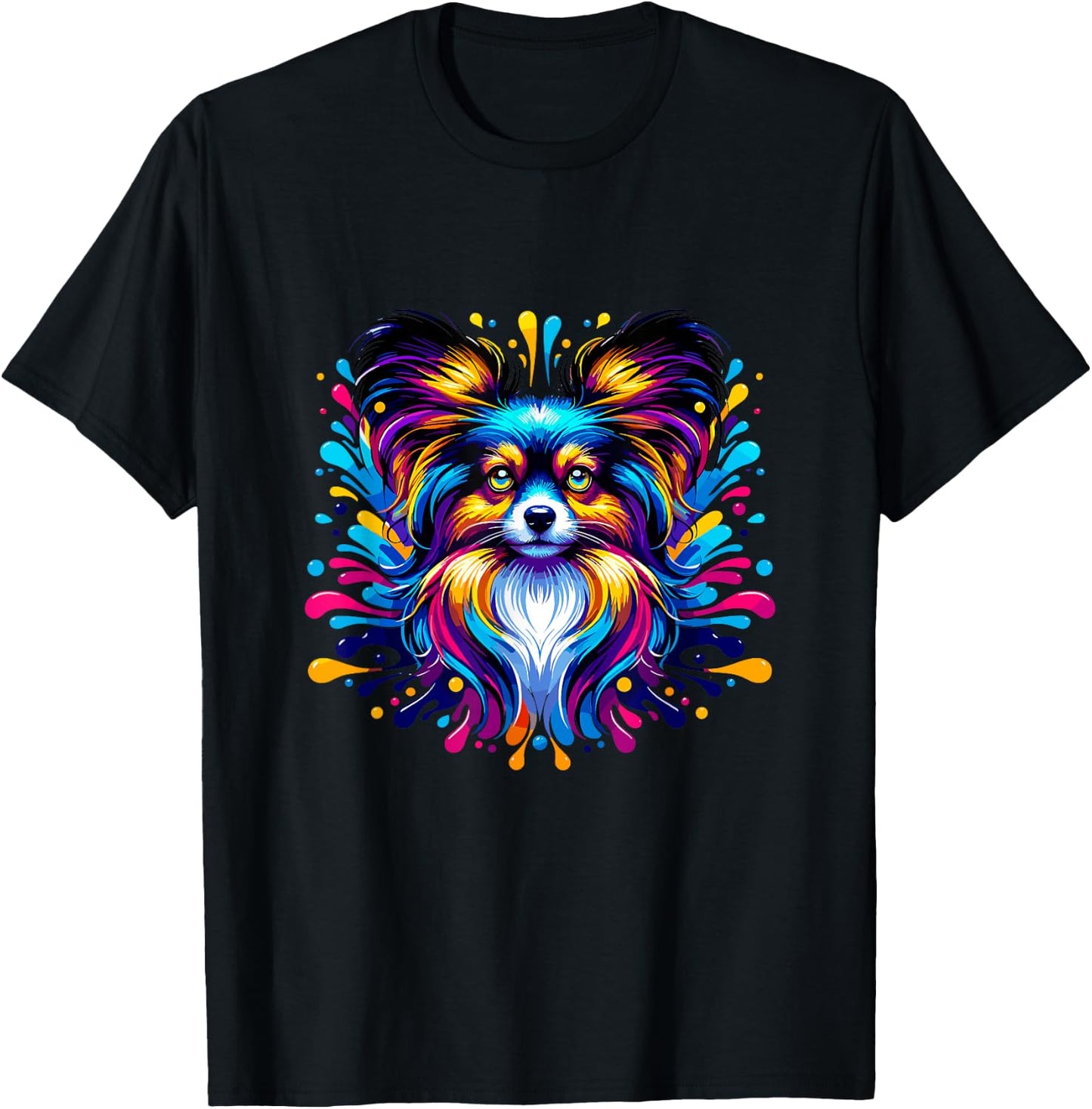 Pop Art - colorful Papillon T-Shirt - T-Shirt | Black