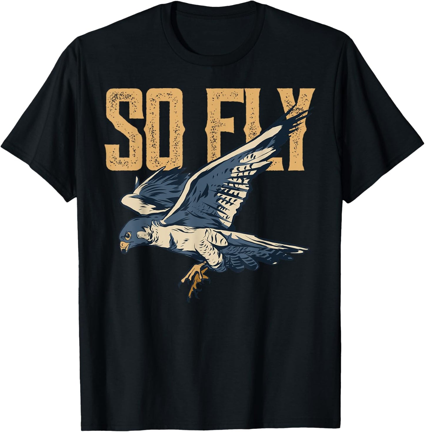 So Fly Peregrine Falcon Birding Ornithologists T-Shirt - T-Shirt | Black