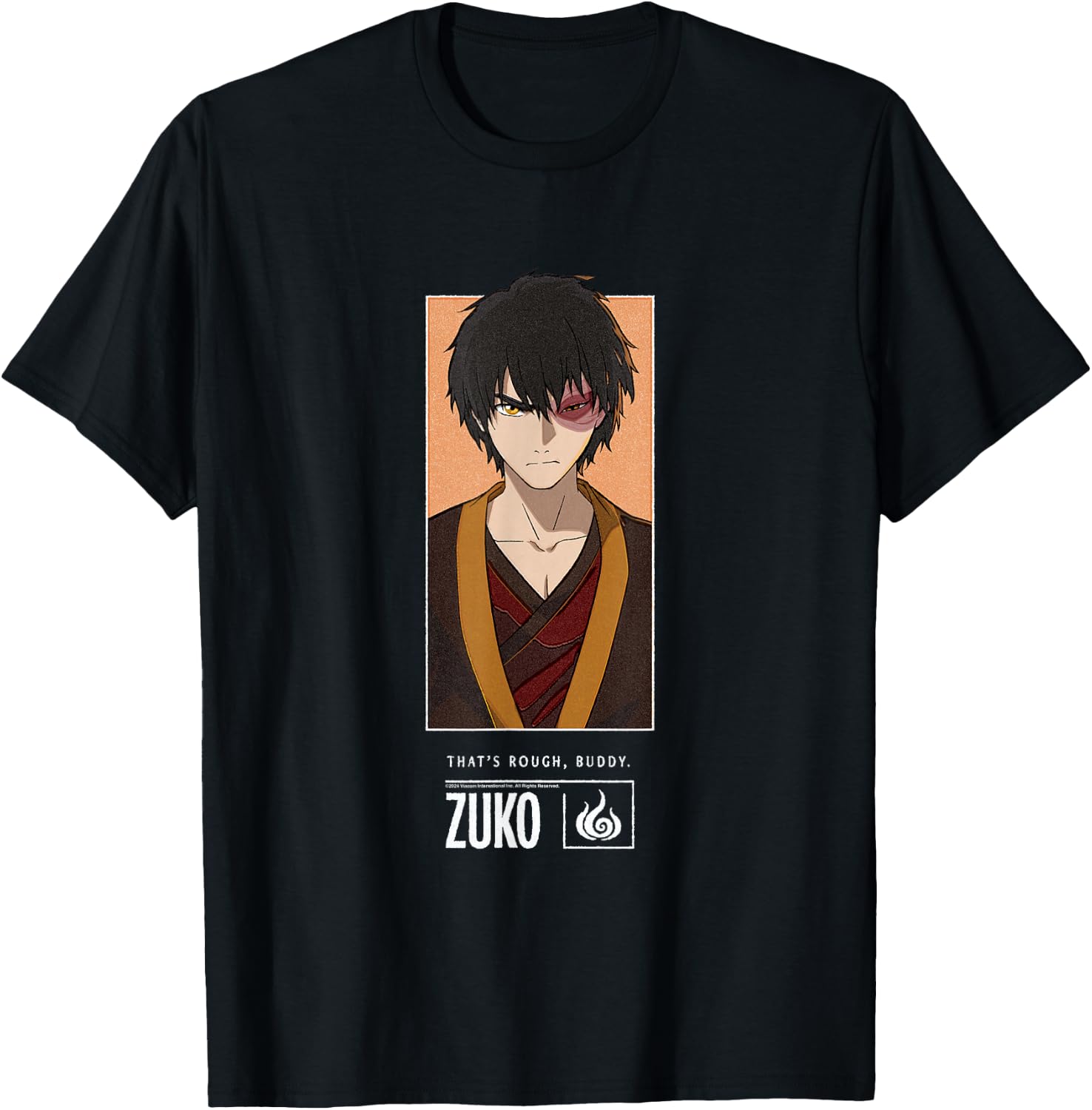 Avatar The Last Airbender Zuko Firebending Master T-Shirt - T-Shirt | Black