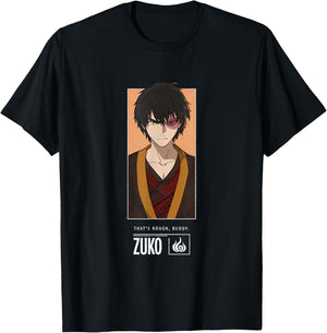 Avatar The Last Airbender Zuko Firebending Master T-Shirt - T-Shirt | Black