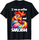 I Run on Coffee and Sarcasm T-Shirt - T-Shirt | Black
