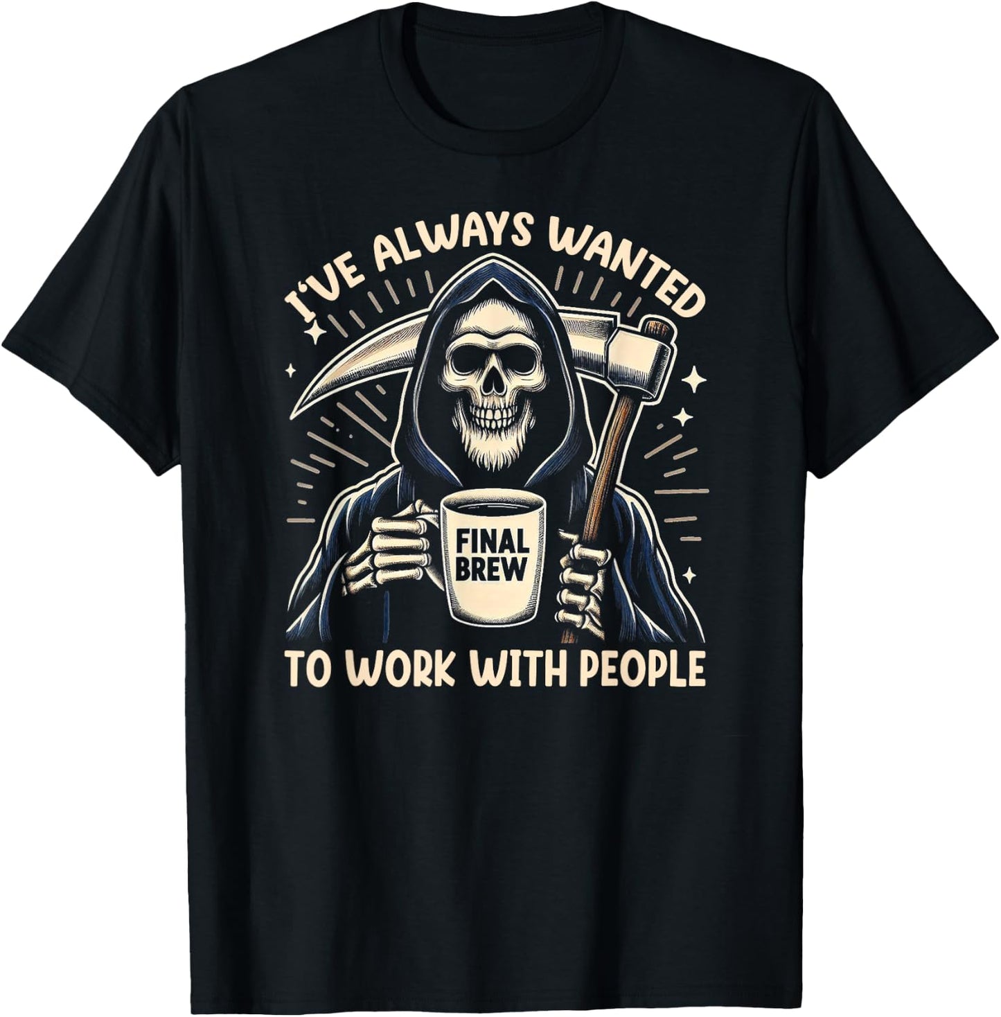 Grim Reaper Last Responder T-Shirt - T-Shirt | Black