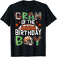 Gram Of The Birthday Boy Game Day Football T-Shirt - T-Shirt | Black