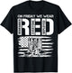 On Friday We Wear Red Friday Military Support Troops US Flag T-Shirt - T-Shirt | Black