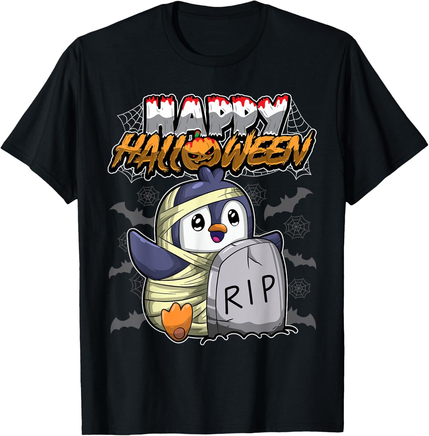 Happy Halloween - Disguised Penguin - Halloween Costume T-Shirt - T-Shirt | Black