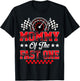 Race Car Birthday Party Mommy of The Fast One T-Shirt - T-Shirt | Black